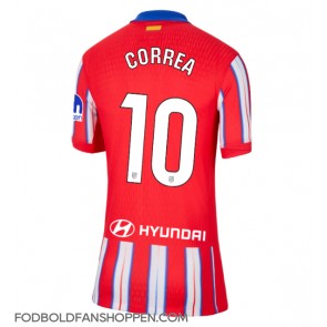 Atletico Madrid Angel Correa #10 Hjemmebanetrøje Dame 2024-25 Kortærmet